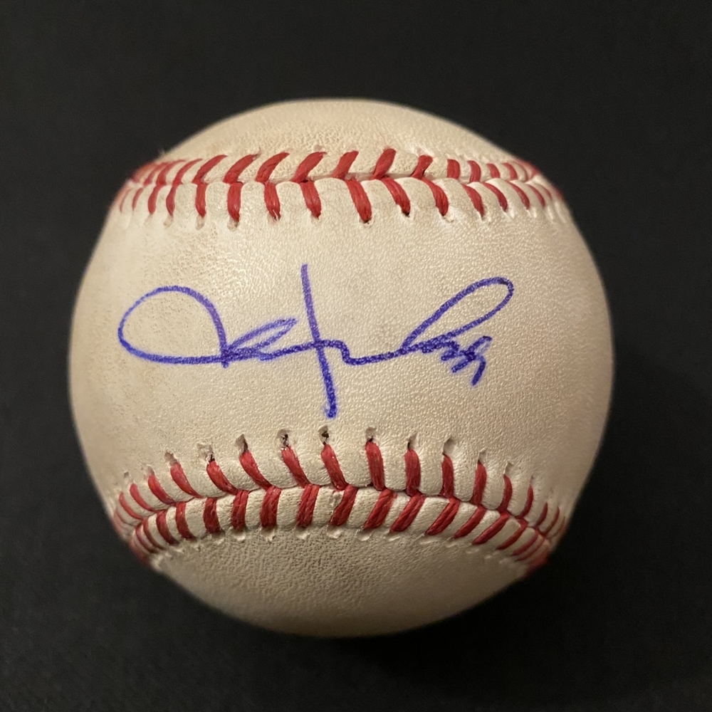 Cubs Royals Orioles A's Jason Hammrl MLB autograph baseball Rawlings